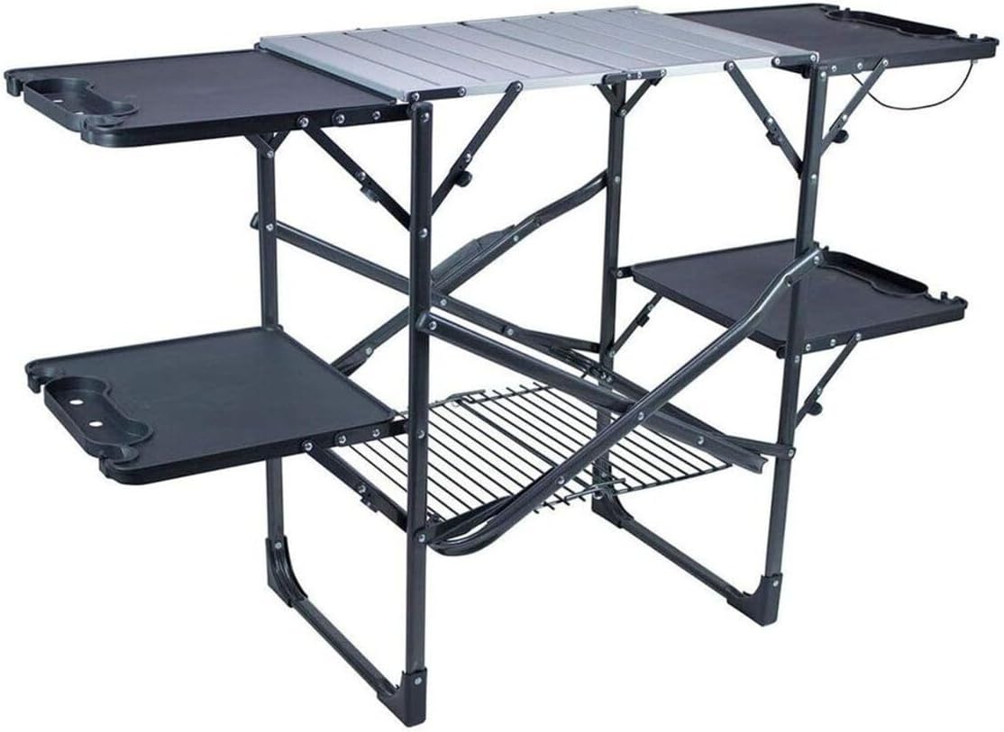 Outdoor Camping Folding Table - 슬림형 접이식 휴대용 캠핑 키친 테이블,