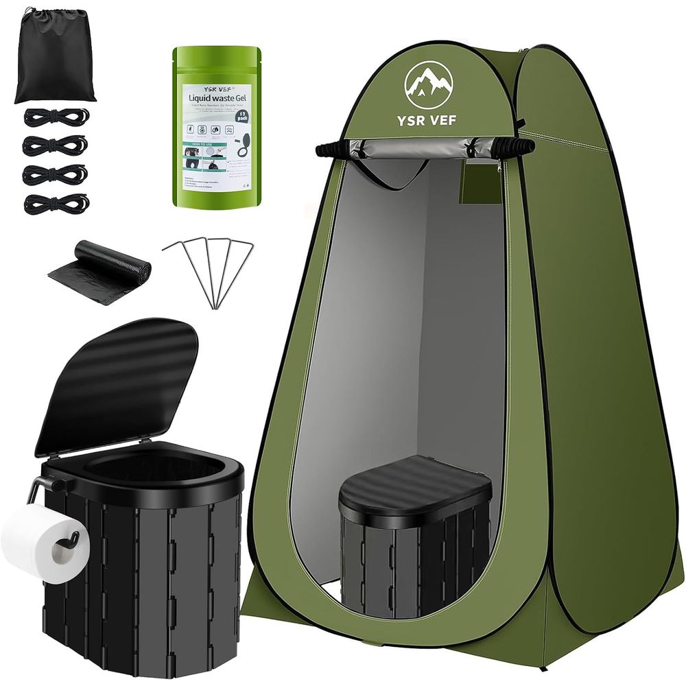 Outdoor Camp - 휴대용 화장실 키트, 팝업식 개인 텐트와