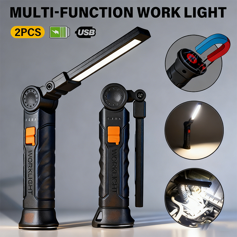 Outdoor Camping Lighting - 휴대용 COB LED 손전등 USB 충전식