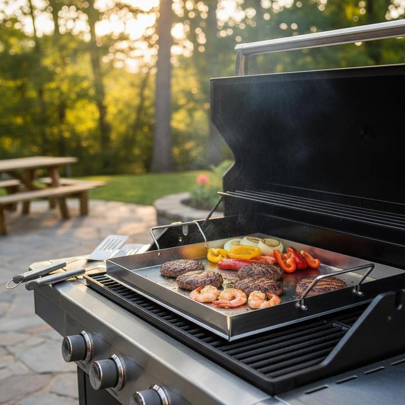 Outdoor Camping Cooking Equipment - 범용 플랫탑 그리들 18x16인치 캠핑, 테일게이팅