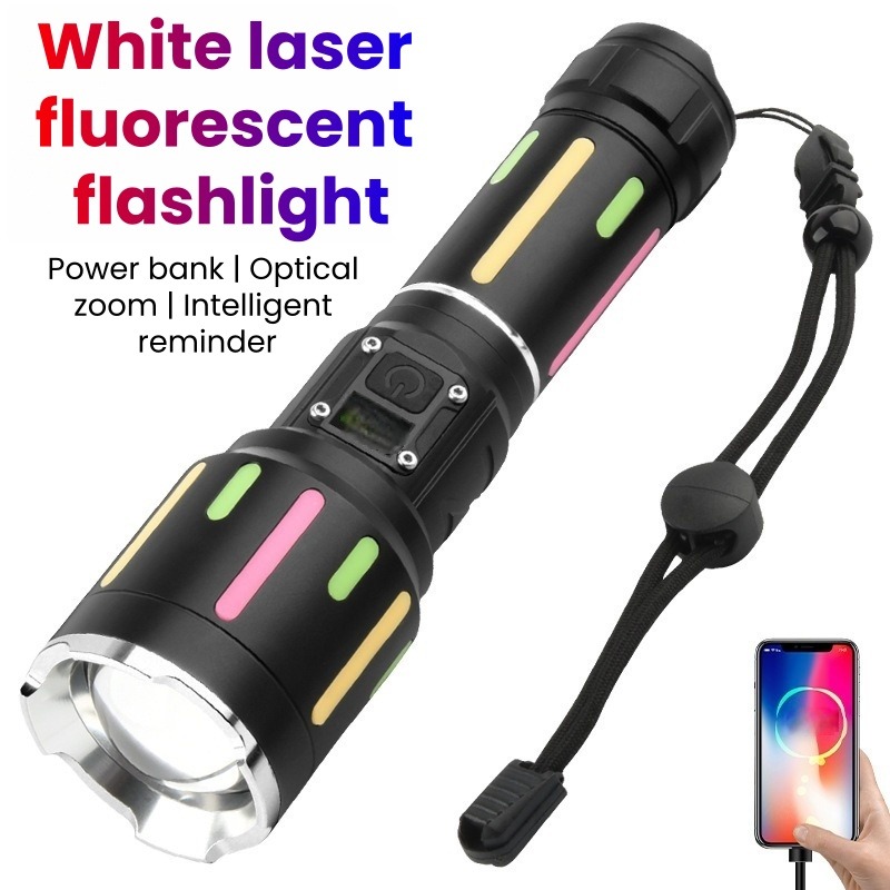 Outdoor Camping Lighting - 고출력 백색광 형광 손전등 충전식 줌