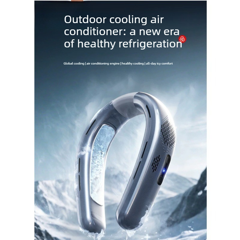 Outdoor Camping Misting Fan - 휴대용 목걸이 선풍기, 미니 넥밴드 선풍기,