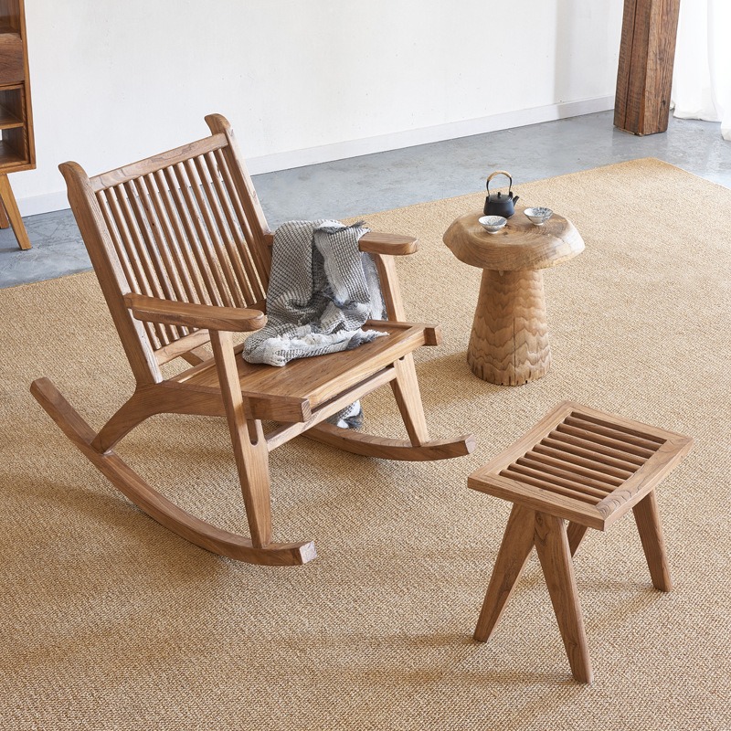 Outdoor Camping Rocking Chair - 최고급 아름다움의 오래된 느릅나무 레저 의자,