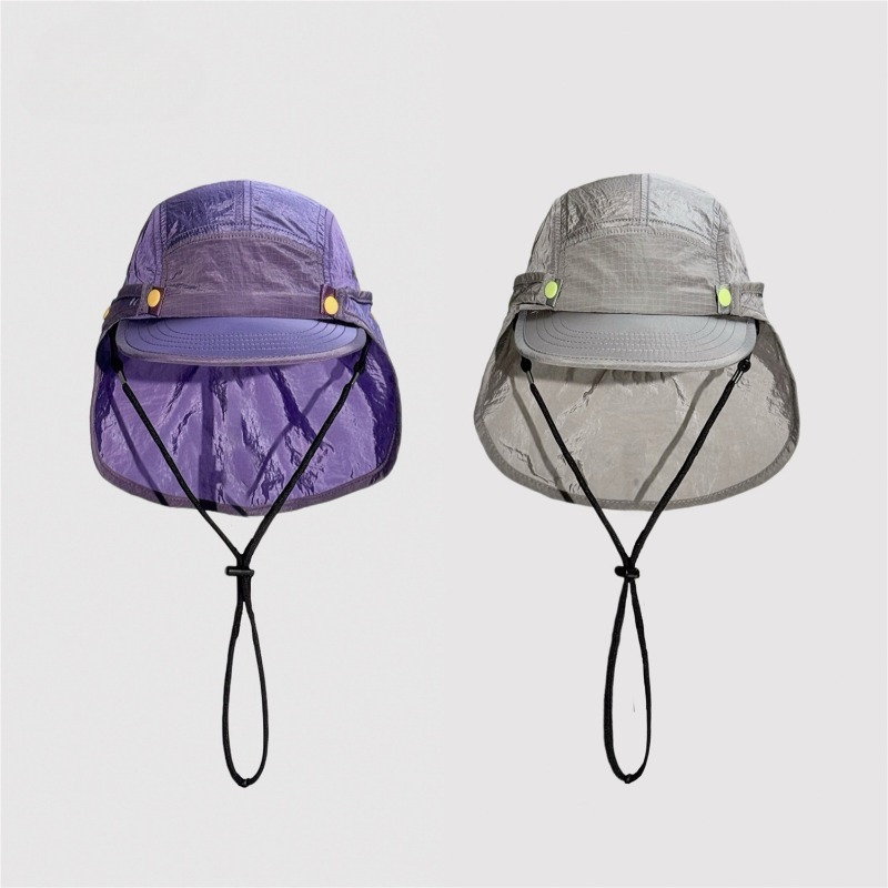 Camping Outdoor Quick Drying Sun Neck Protection Cap Hat - 일본식 탈부착 숄형 햇빛 가리개 플랫