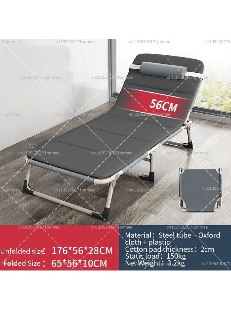 Outdoor Camping Chairs Folding - 금속 접이식 싱글 침대, 현대식 사무실