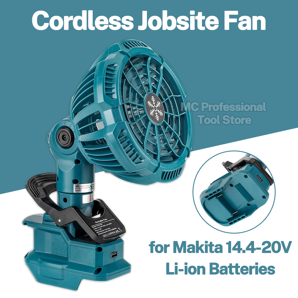 Outdoor Camping Misting Fan - Makita 18V 리튬 배터리용 팬에 휴대용