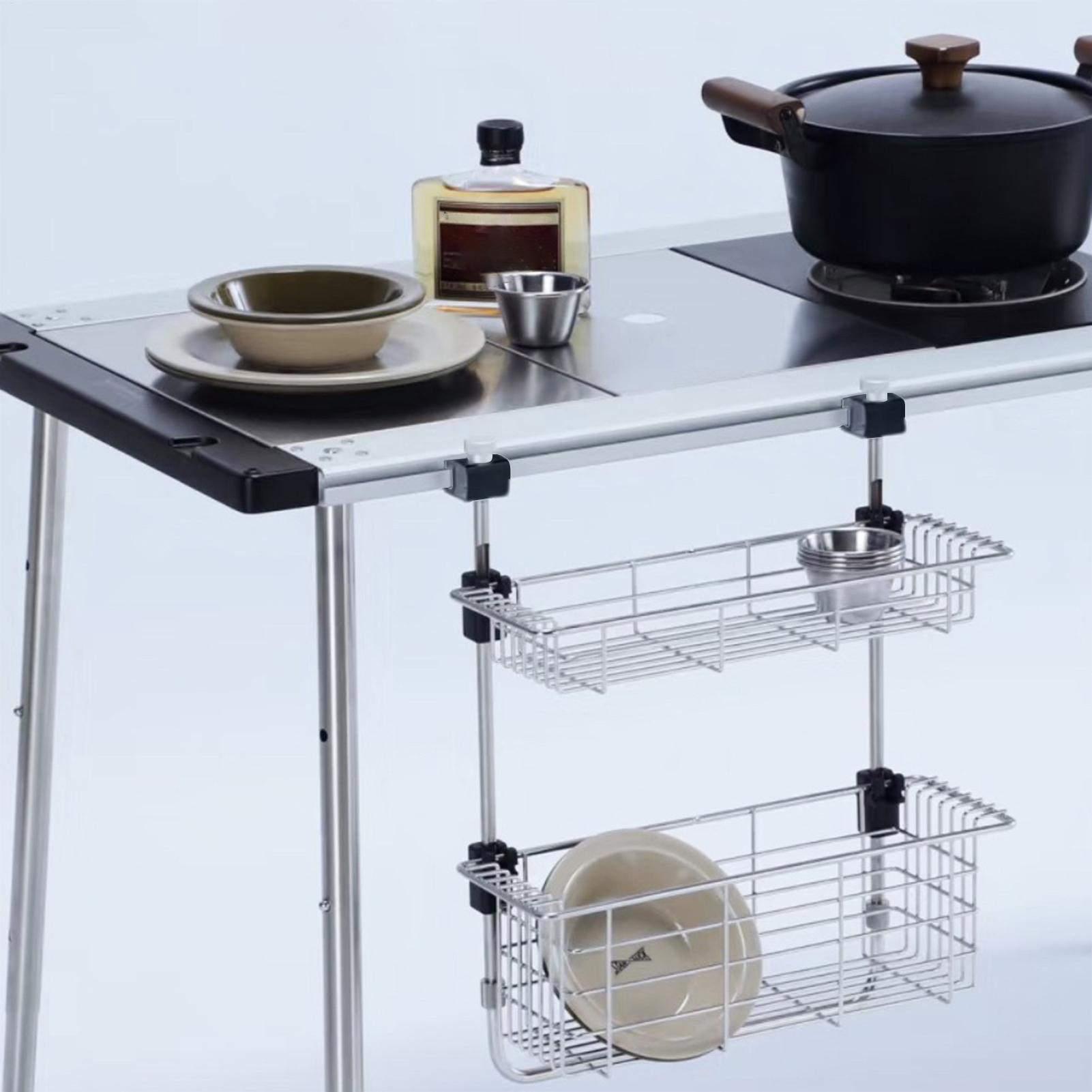 Outdoor Camping Kitchen Setup - 캠핑 테이블 용 슬라이드 버클 야외
