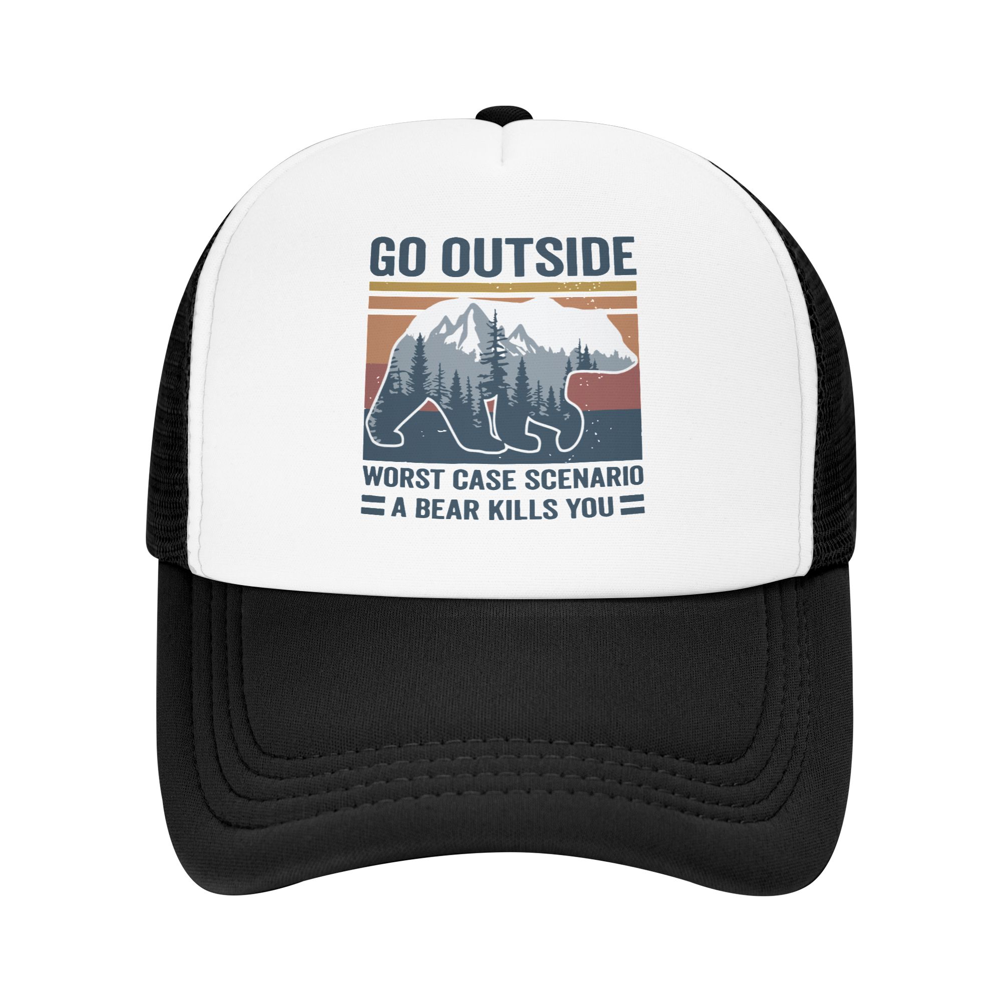 Outdoor Camping Hat - 야외 활동 최악의 상황 시나리오: 곰이