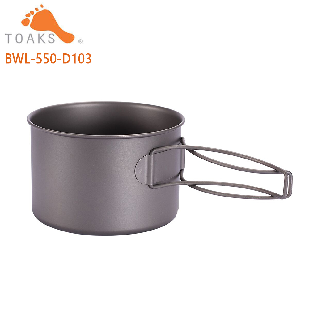 TOAKS BWL-550 티타늄 Bowl 와 접는 핸들 - Outdoor Camping Cooking Equipment 리뷰 및 가격