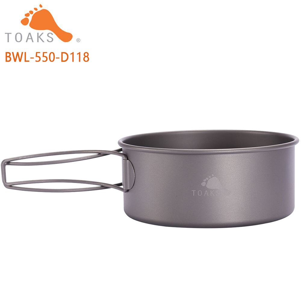 TOAKS BWL-550 티타늄 Bowl 와 접는 핸들 - Outdoor Camping Cooking Equipment 리뷰 및 가격