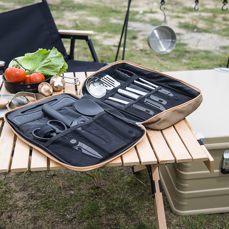 8pcs 캠핑 주방 조리기구 세트 휴대용 가방 야외 여 - Outdoor Camping Cooking Equipment 리뷰 및 가격