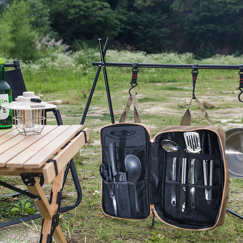 8pcs 캠핑 주방 조리기구 세트 휴대용 가방 야외 여 - Outdoor Camping Cooking Equipment 리뷰 및 가격
