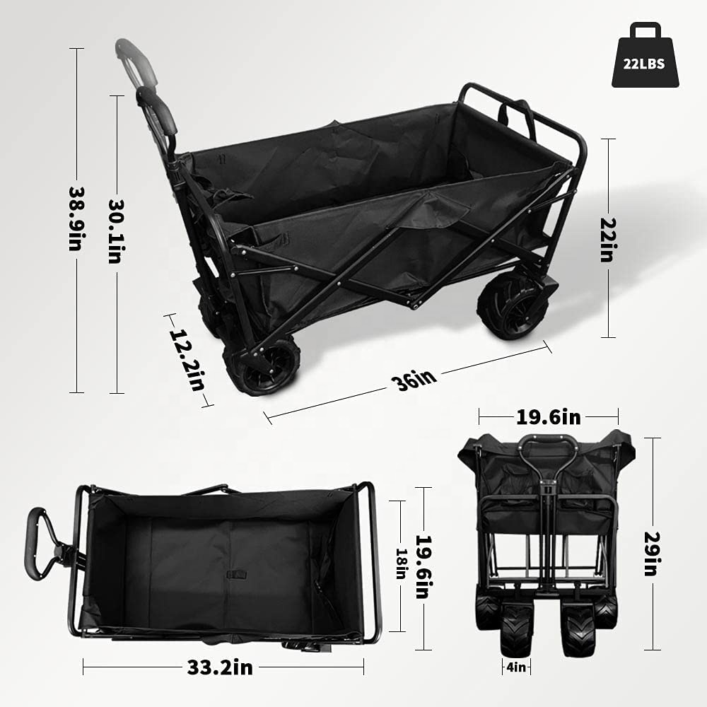 새로운 대용량 대형 바퀴 브레이크가 있는 휴대용 접이식 - Outdoor Camping Folding Table 리뷰 및 가격