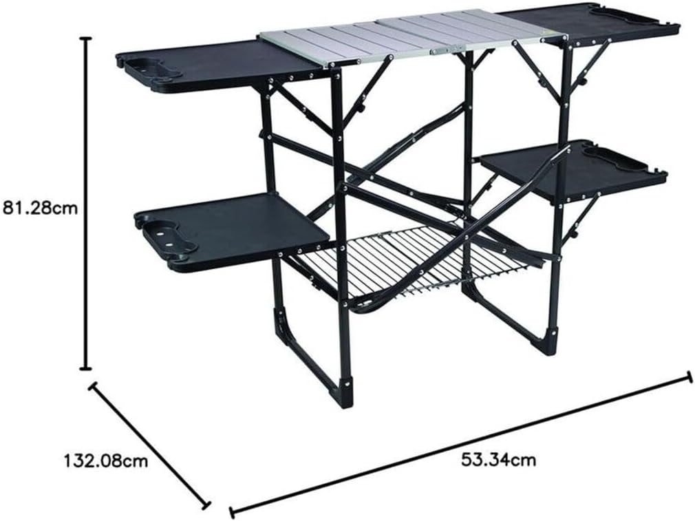 슬림형 접이식 휴대용 캠핑 키친 테이블, 내열 상판,  - Outdoor Camping Folding Table 리뷰 및 가격