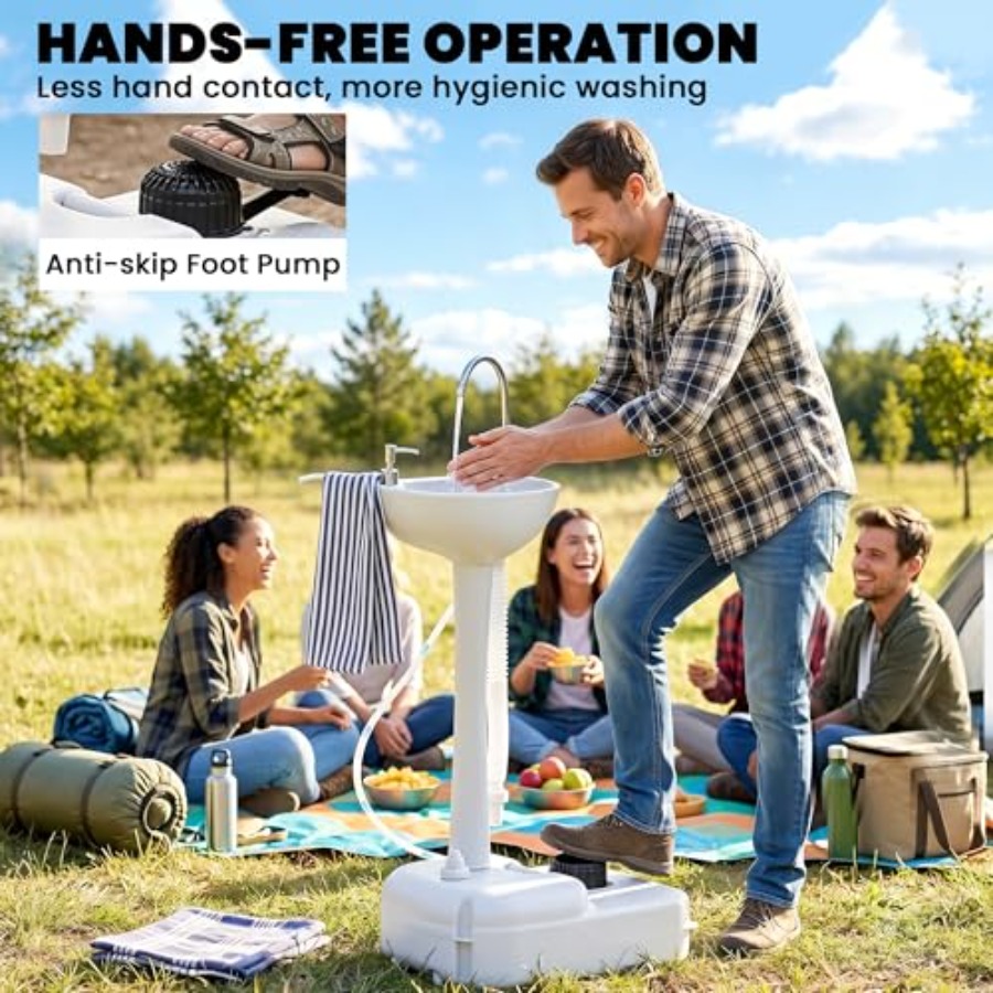 휴대용 캠핑 싱크대 (RV 및 야외 행사용): HDPE - Outdoor Camp 리뷰 및 가격
