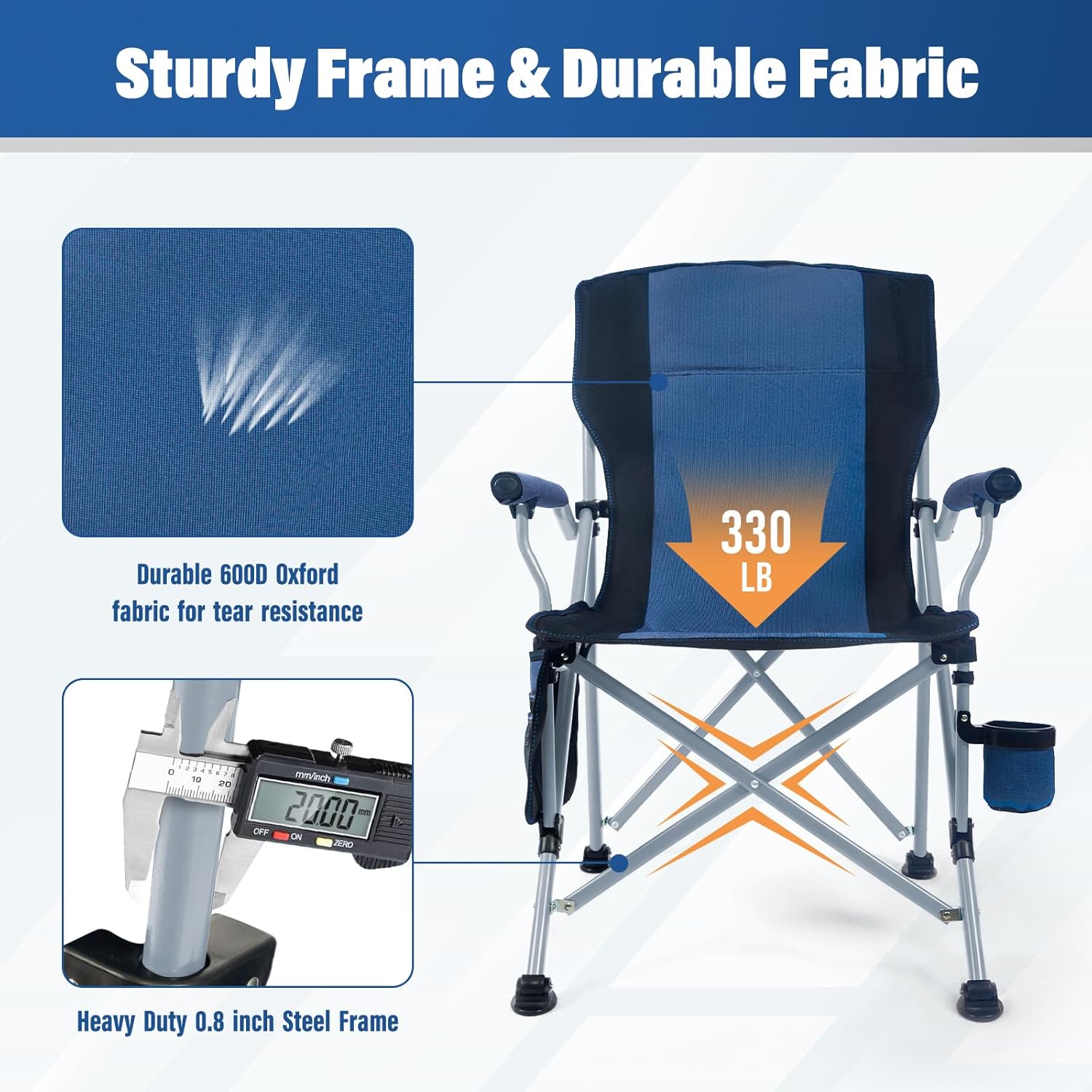 공장 도매 야외 휴대용 접이식 캠핑 의자 컵홀더가 있는 - Outdoor Camping Chairs Folding 리뷰 및 가격