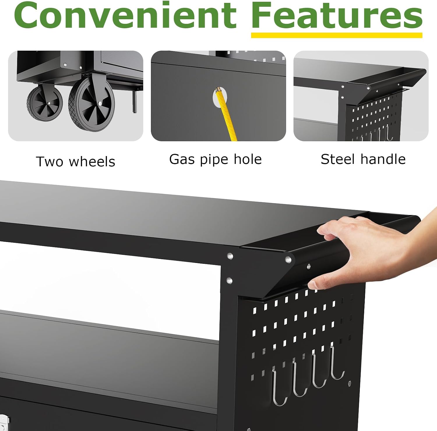 야외 그릴 카트 테이블, 수납 기능이 있는 이동식 주방 - Outdoor Camping Folding Table 리뷰 및 가격