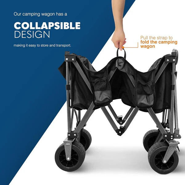 접이식 캠핑 웨건, 휴대용 접이식 유틸리티 트롤리, 3 - Outdoor Camping Folding Table 리뷰 및 가격