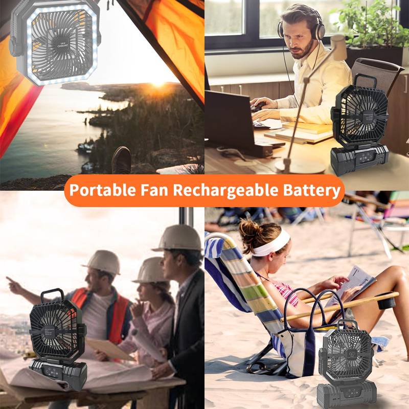 20000mAh 캠핑 천장 선풍기, 충전식 배터리 구동 - Outdoor Camping Misting Fan 리뷰 및 가격