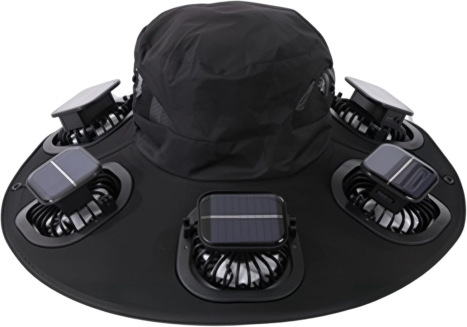 핫 6 팬 솔라 팬 모자 통기성 자외선 차단 넓은 챙  - Outdoor Camping Hat 리뷰 및 가격