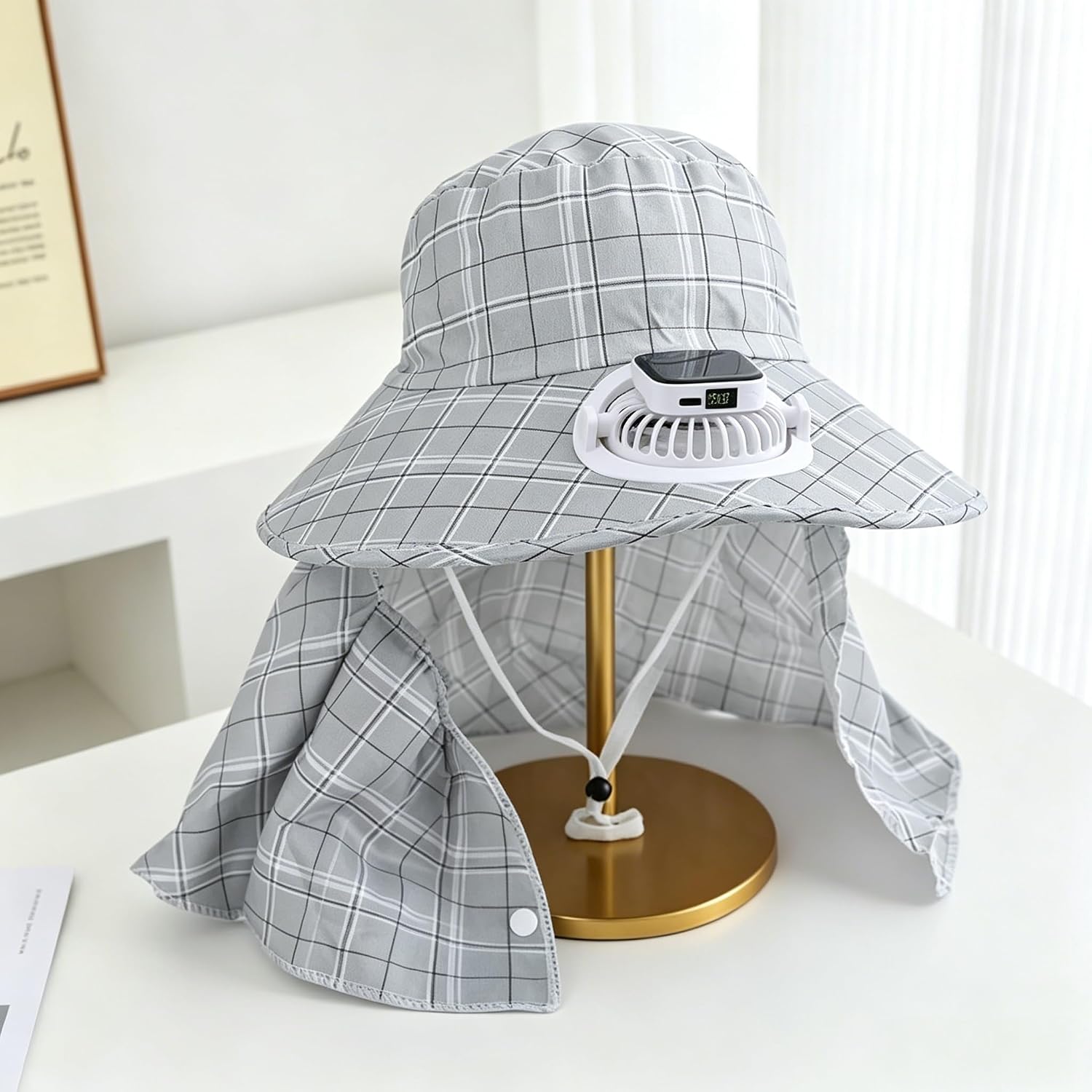 1PC 태양광 넥 가드 팬 모자 USB 충전식 팬 모자 - Outdoor Camping Hat 리뷰 및 가격