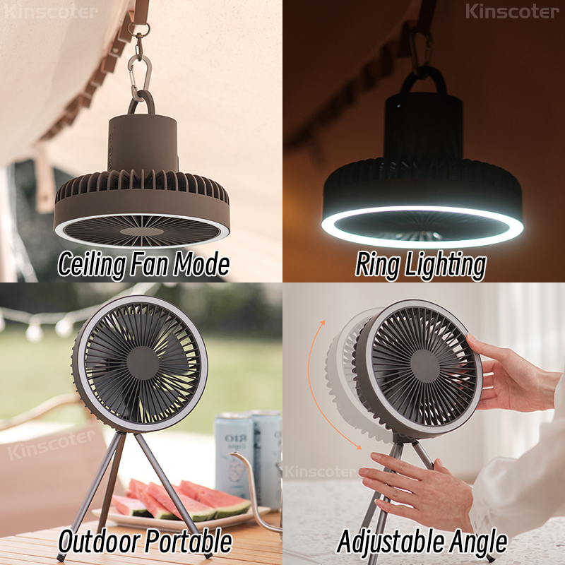 10000mAh 4000mAh 캠핑 팬 충전식 데스크탑 - Outdoor Camping Misting Fan 리뷰 및 가격