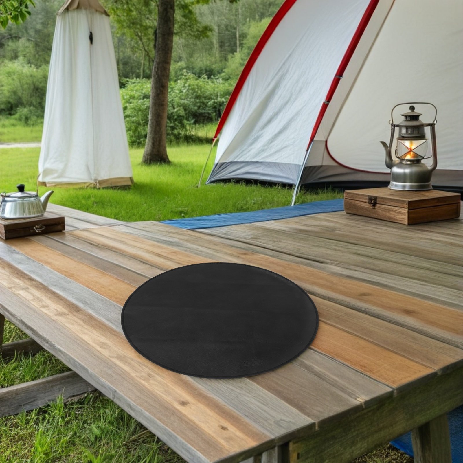 내화성 원형 바베큐 매트 24인치 내열 야외 화덕 매트 - Outdoor Camping Mat Waterproof 리뷰 및 가격