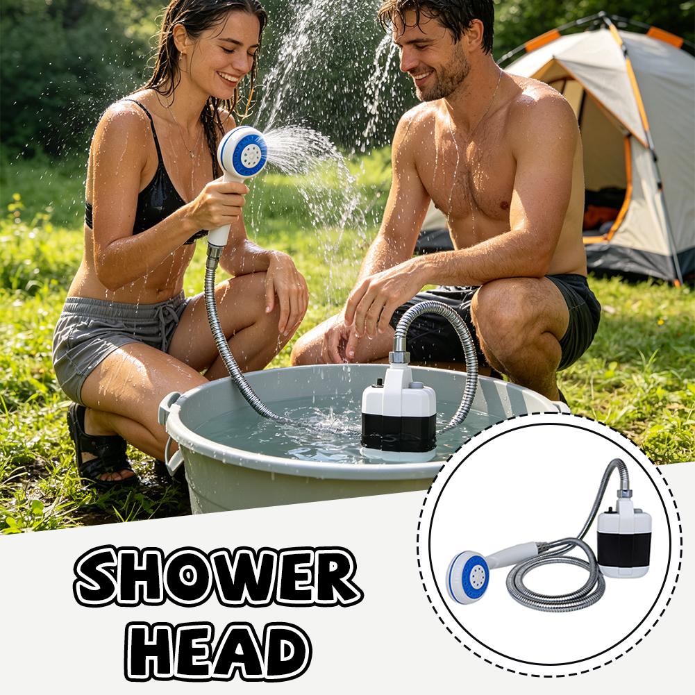 USB 충전식 휴대용 전기 샤워 펌프, 야외 캠핑 여행 - Outdoor Camping Shower 리뷰 및 가격