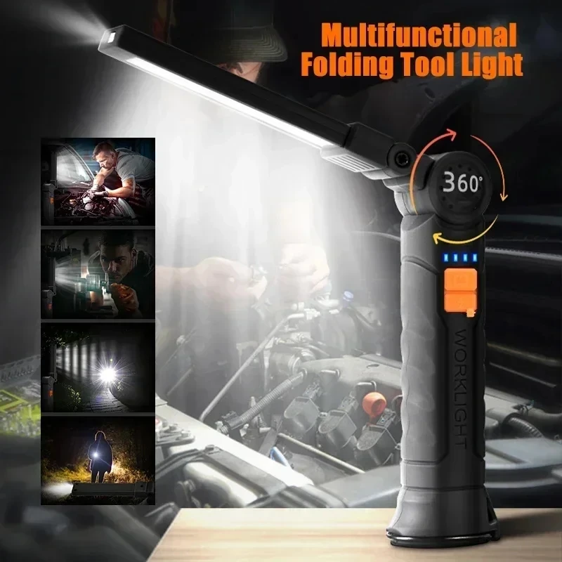 휴대용 COB LED 손전등 USB 충전식 작업등 내장 - Outdoor Camping Lighting 리뷰 및 가격