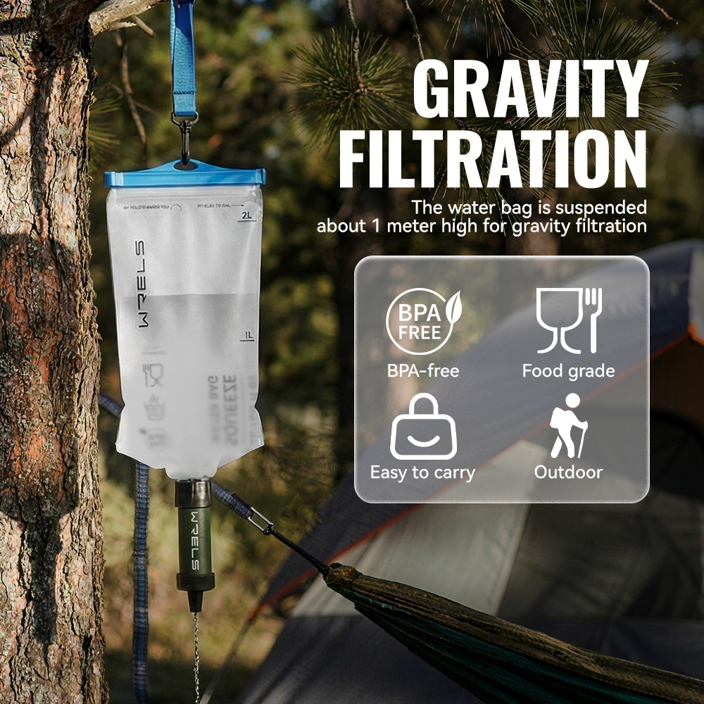 WRELS 야외용 정수기 고품질 캠핑 하이킹 비상 생존 - Portable Water Filter 리뷰 및 가격