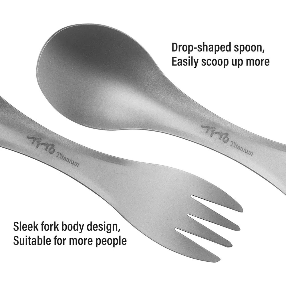 티타늄 스포크 2-in-1 스푼 초경량 조리기구 휴대용 - Outdoor Camping Cooking Equipment 리뷰 및 가격