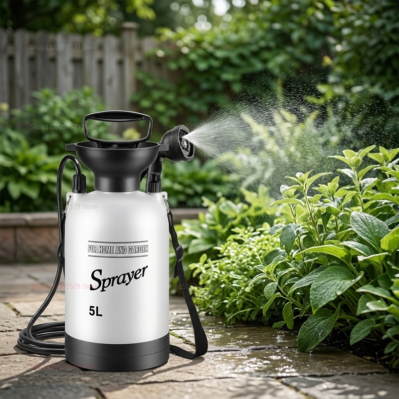 5L 휴대용 캠핑 샤워 수동 펌프 1.5m 호스 야외  - Outdoor Camping Shower 리뷰 및 가격