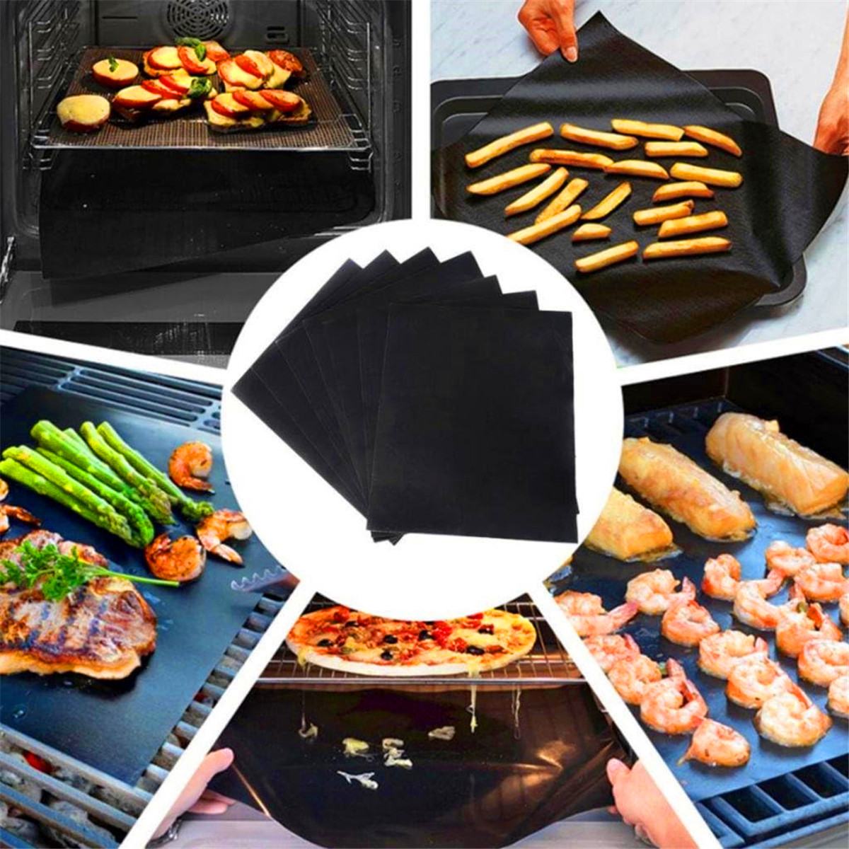 15/20개 롤업형 간편 세척 테프론 베이킹 매트 세트 - Outdoor Camping Kitchen Setup 리뷰 및 가격