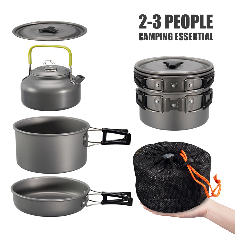 WESTTUNE 캠핑 조리기구 키트 알루미늄 야외 휴대 - Outdoor Camping Cooking Equipment 리뷰 및 가격