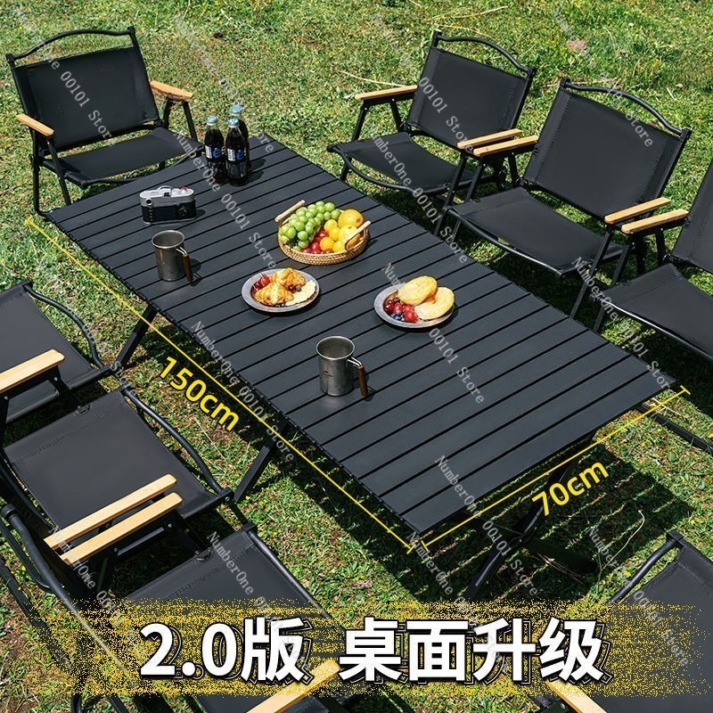 휴대용 야외 접이식 캠핑 테이블 및 의자 세트 롤업 슬 - Outdoor Camping Folding Table 리뷰 및 가격