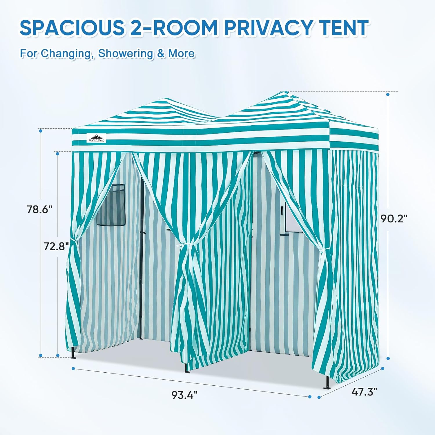 야외용 휴대용 2룸 팝업 탈의실/차양 텐트, 해변 캠핑 - Outdoor Camping Tent 리뷰 및 가격