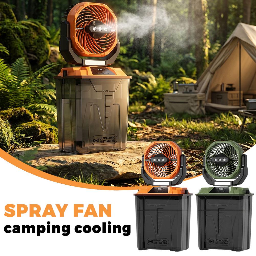 새로운 야외 미스트 팬 캠핑용 냉각 휴대용 팬 텐트 조 - Outdoor Camping Misting Fan 리뷰 및 가격