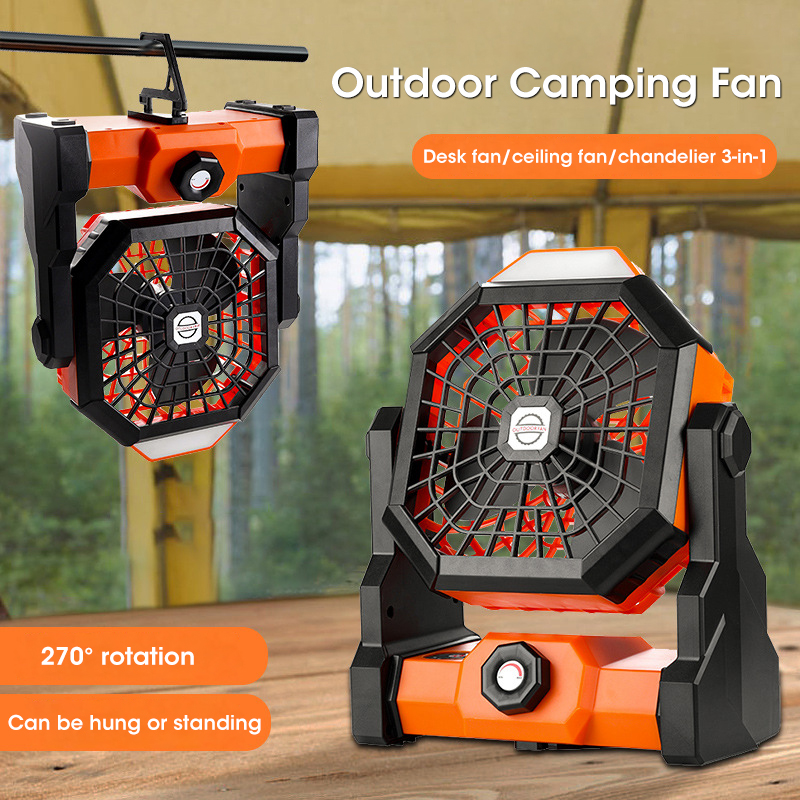 LED 랜턴과 10000mAh 캠핑 팬 휴대용 배터리  - Outdoor Camping Misting Fan 리뷰 및 가격