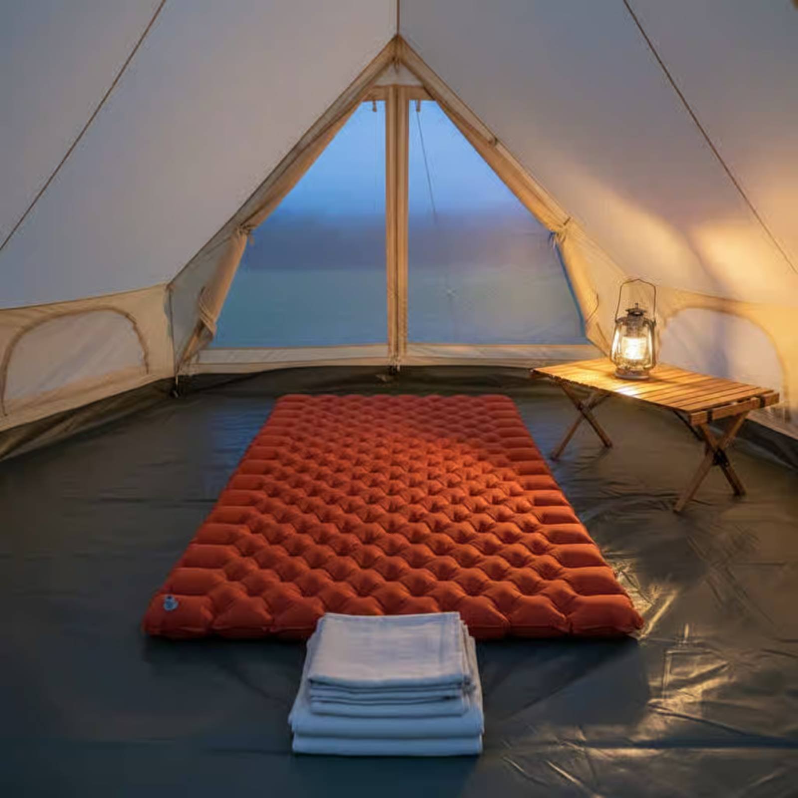 풍선형 캠핑 매트 나일론 TPU 풍선형 수면 패드 더블 - Outdoor Camping Mat Waterproof 리뷰 및 가격