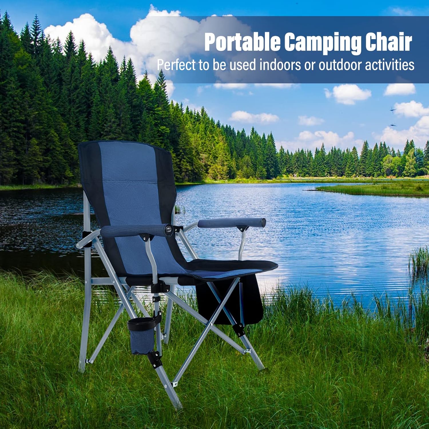 야외 캠핑 접이식 휴대용 대형 안락의자 비치 레저 의자 - Outdoor Camping Chairs Folding 리뷰 및 가격