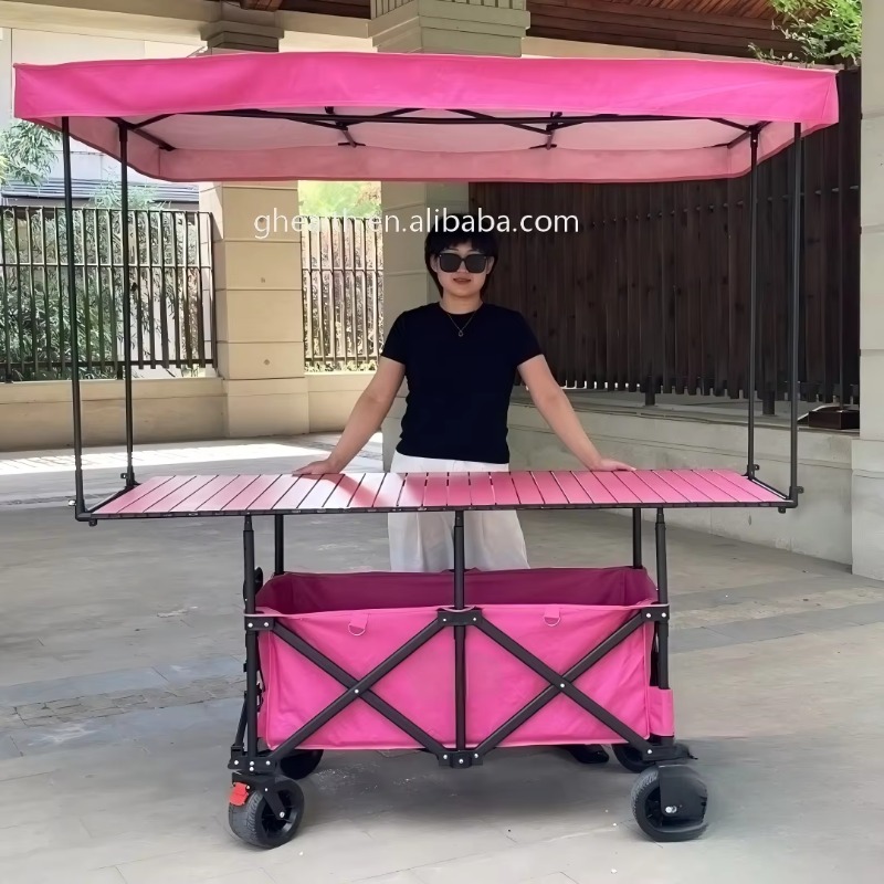 접이식 철제 테이블 트롤리 카트 노점 다용도 이동식 피 - Outdoor Camping Folding Table 리뷰 및 가격