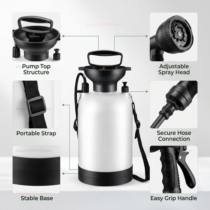 휴대용 캠핑 샤워기 5L 수동 펌프 물 시스템 야외 샤 - Outdoor Camping Shower 리뷰 및 가격