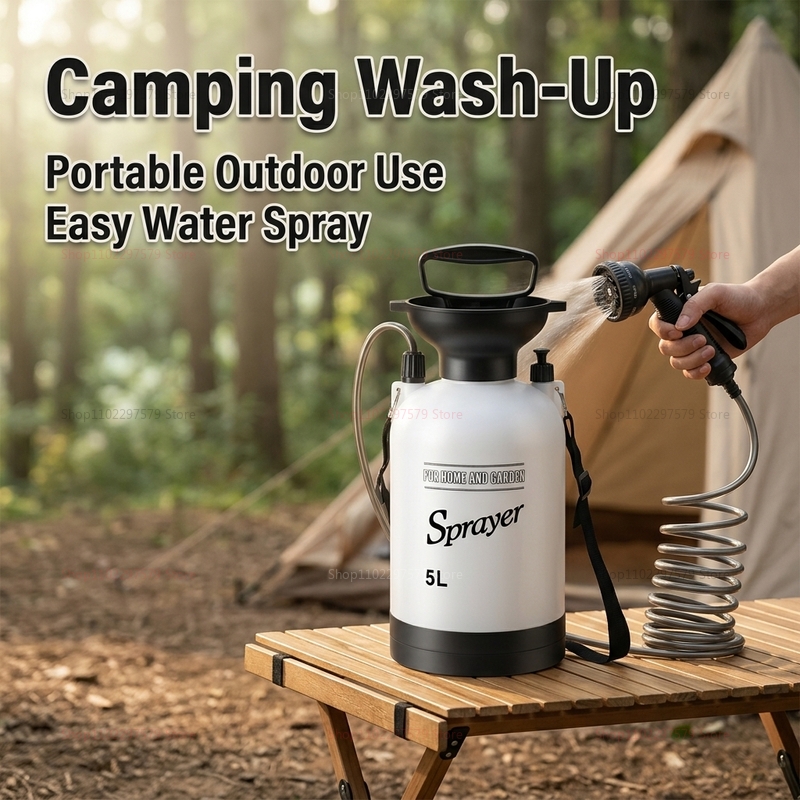 휴대용 캠핑 샤워기 5L 수동 펌프 물 시스템 야외 샤 - Outdoor Camping Shower 리뷰 및 가격