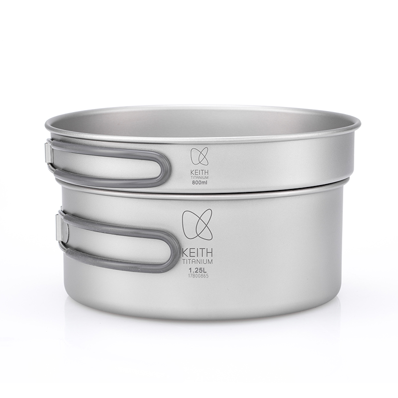KEITH 순수 티타늄 2피스 조리기구 세트(800ml - Outdoor Camping Cooking Equipment 리뷰 및 가격