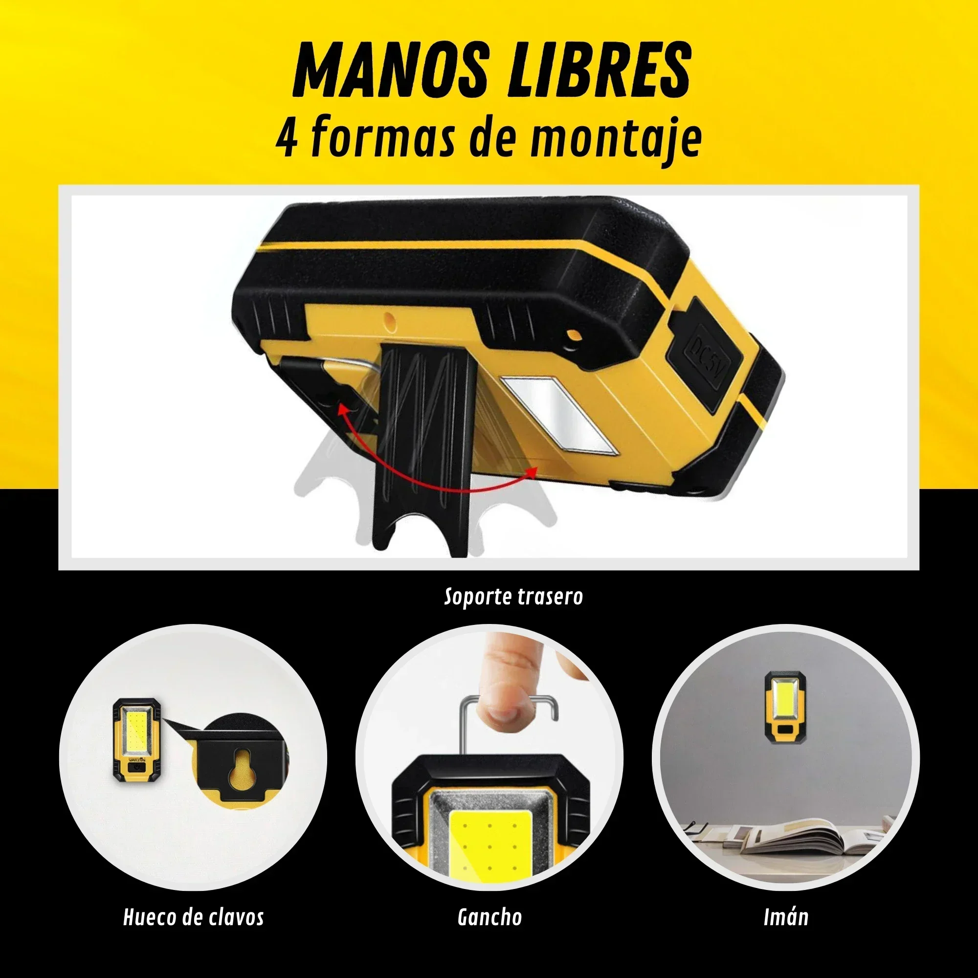 휴대용 4000mAh 충전식 작업등 초강력 COB 손전 - Outdoor Camping Lighting 리뷰 및 가격