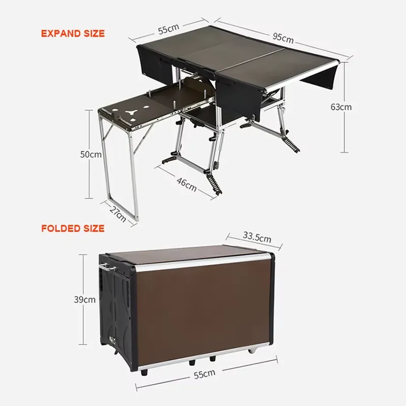 편리한 캠핑 주방 박스로 야외 주방 설치를 하여 모험을 - Outdoor Camping Kitchen Setup 리뷰 및 가격