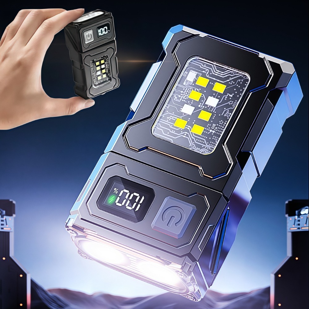 충전식 미니 LED 손전등 마그네틱 클립형 작업등 키체 - Outdoor Camping Lighting 리뷰 및 가격