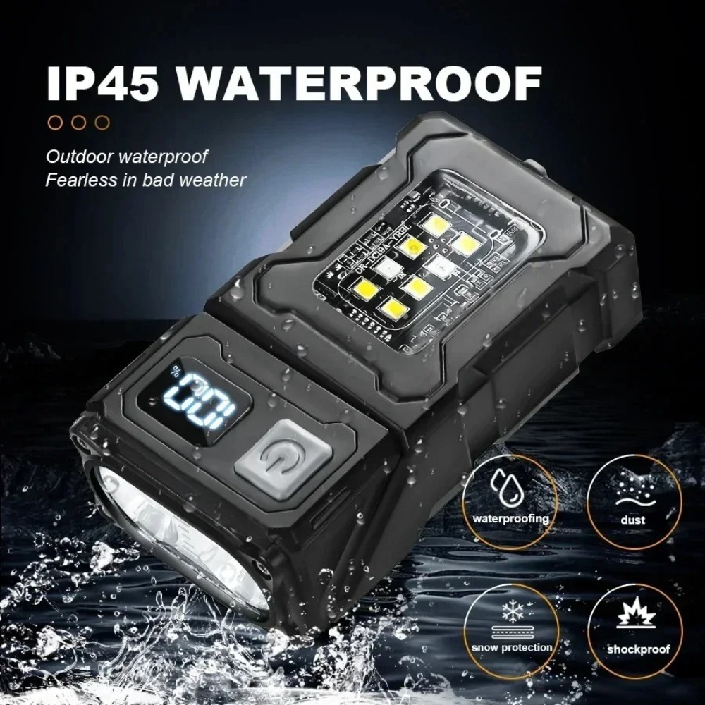 충전식 미니 LED 손전등 마그네틱 클립형 작업등 키체 - Outdoor Camping Lighting 리뷰 및 가격