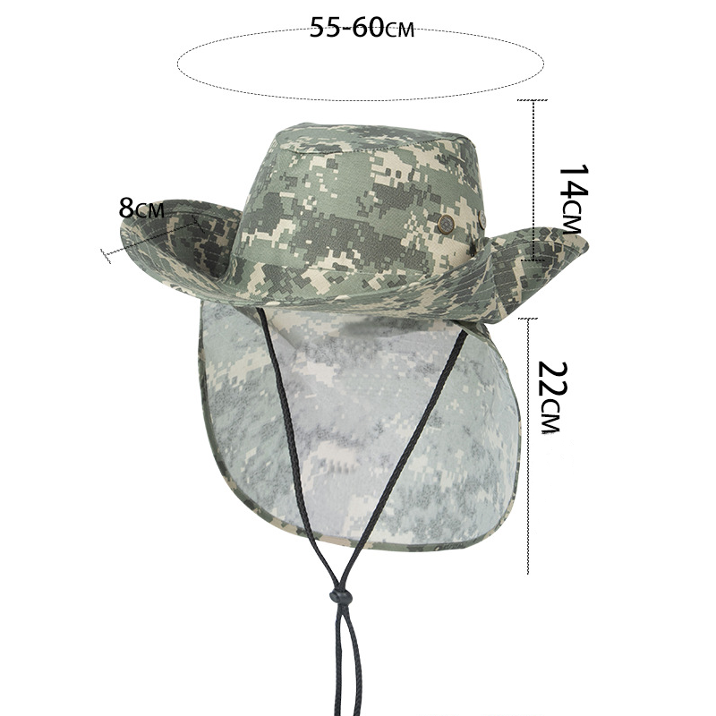 새로운 여름 위장 태양 모자 남자 야외 하이킹 캠핑 양 - Camping Outdoor Quick Drying Sun Neck Protection Cap Hat 리뷰 및 가격