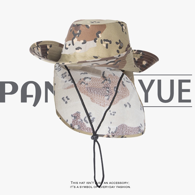 새로운 여름 위장 태양 모자 남자 야외 하이킹 캠핑 양 - Camping Outdoor Quick Drying Sun Neck Protection Cap Hat 리뷰 및 가격